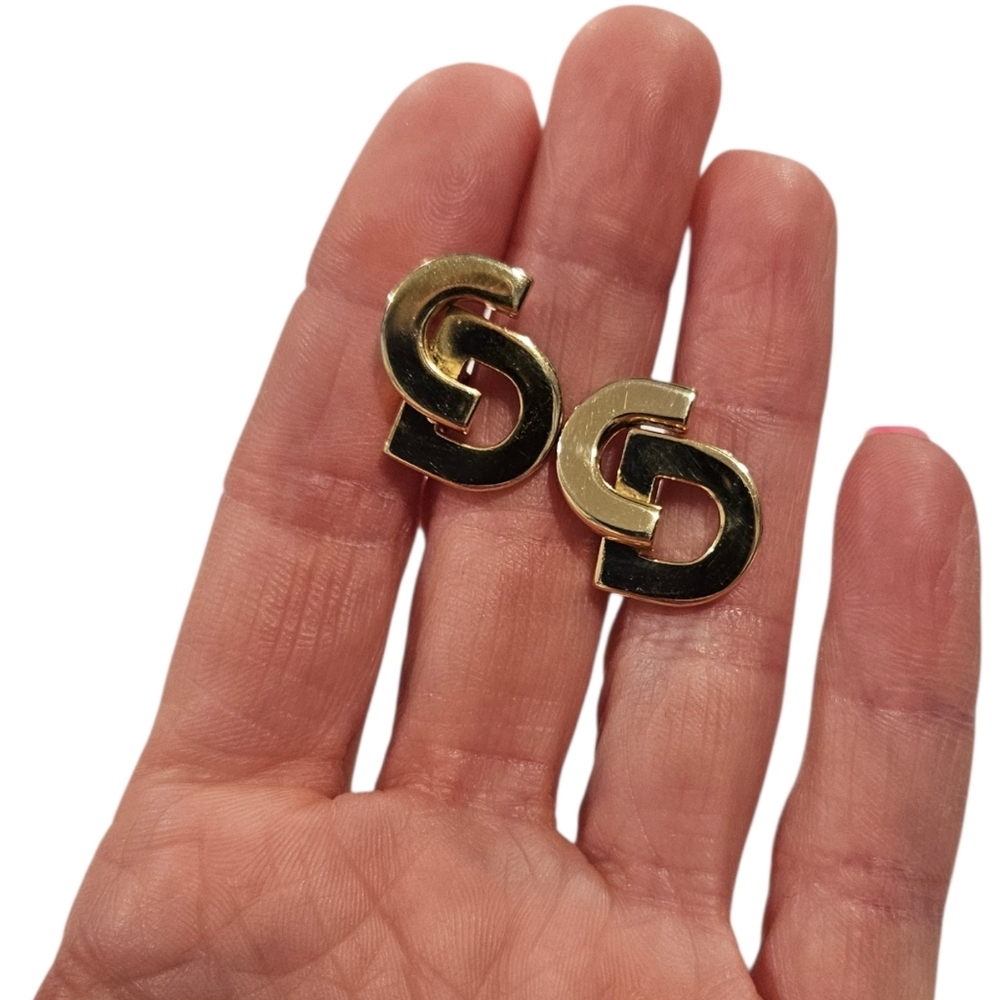 Christian Dior Vintage Gold Cufflinks - Picture 7 of 7